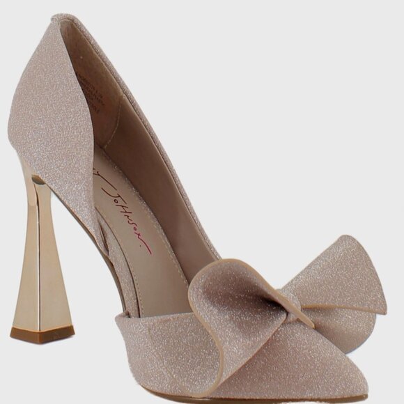 Betsy Johnson Nobble Heels Champagne 9.5 - Picture 2 of 14